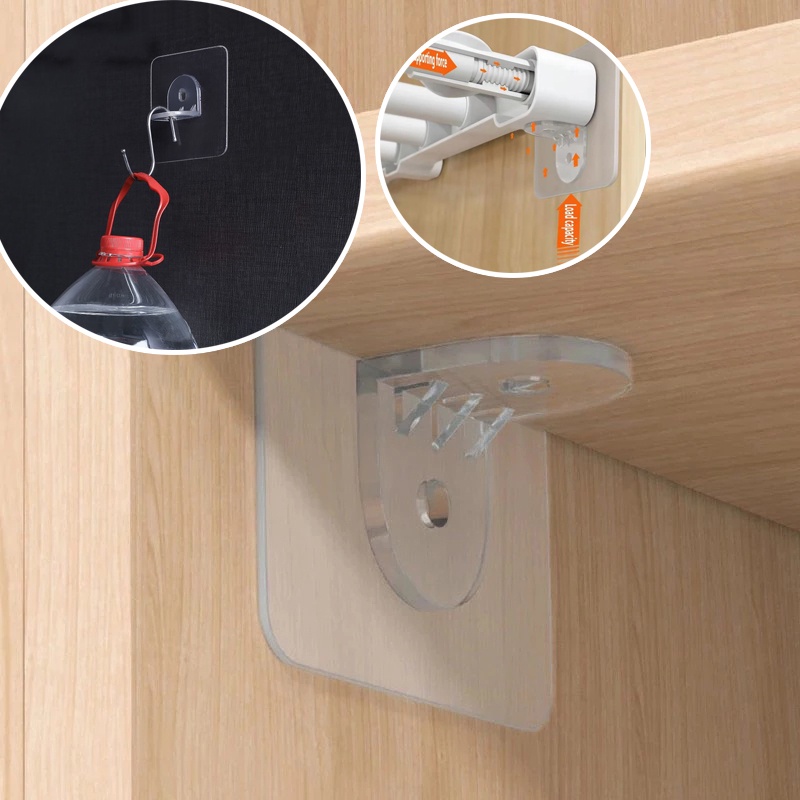 (SET 2) Giá Đỡ Dán Tường Chữ L Giúp Đỡ Vật Dụng Tiện Lợi - Ảnh 8