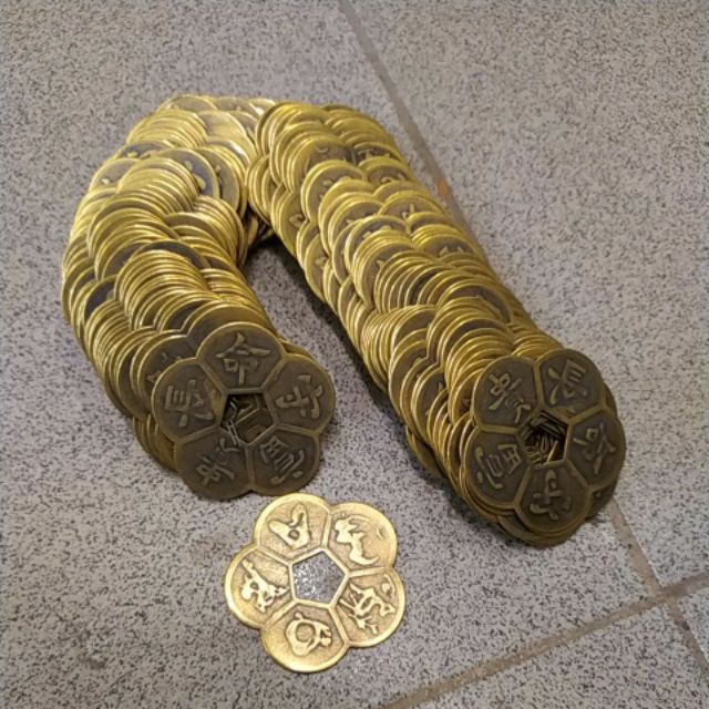 Đồng Tiền Hoa Mai Phong Thủy May Mắn - Mai Hoa Kim Tiền