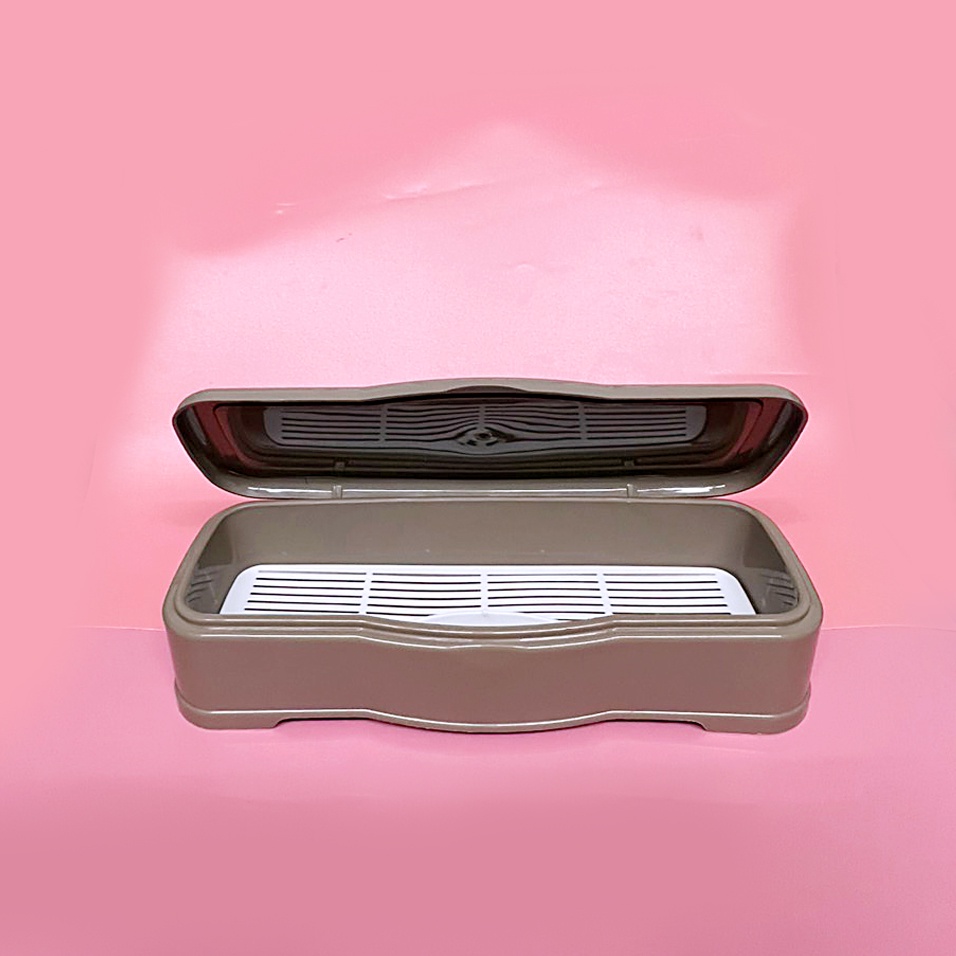 Hộp Đựng Muỗng Đũa Nĩa (U1) chống bụi có khay thoát nước và nắp mở ra tiện lợi - Ảnh 3