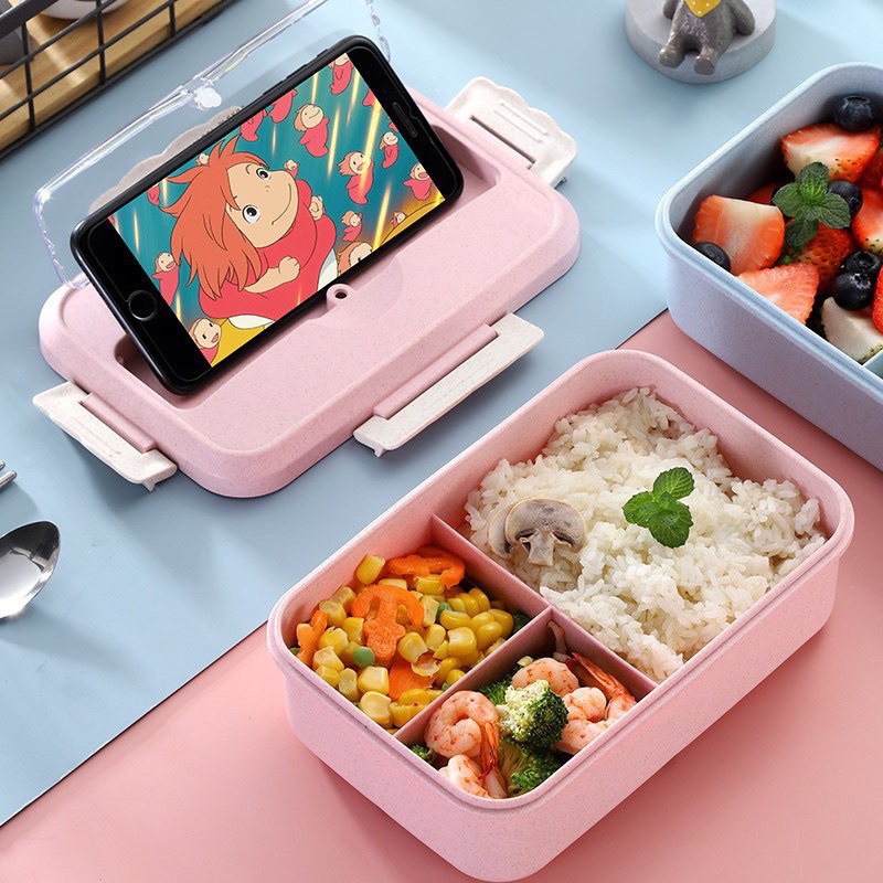 Hộp đựng cơm lúa mạch kèm muỗng đũa inox tiện dụng - Ảnh 7