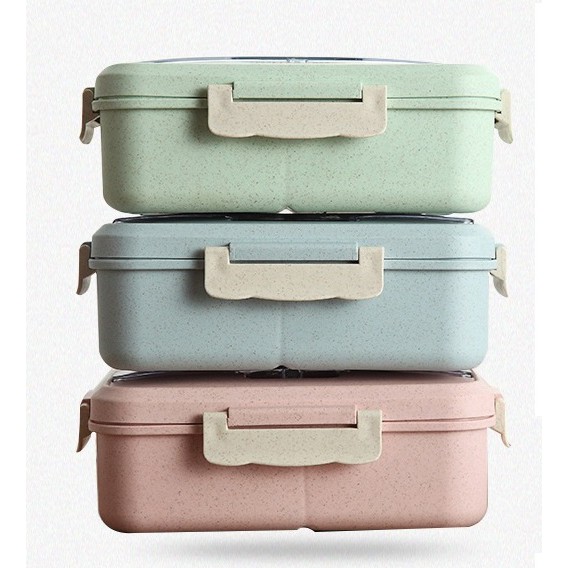 Hộp đựng cơm lúa mạch kèm muỗng đũa inox tiện dụng - Ảnh 4