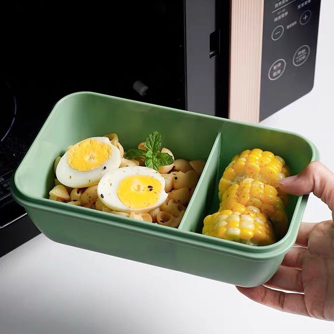 Hộp đựng cơm lúa mạch kèm muỗng đũa inox tiện dụng - Ảnh 2