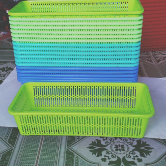 Khay chữ nhật nhựa K4 đựng bút viết, vật dụng ngăn nắp màu xinh đẹp hàn quốc - Ảnh 2