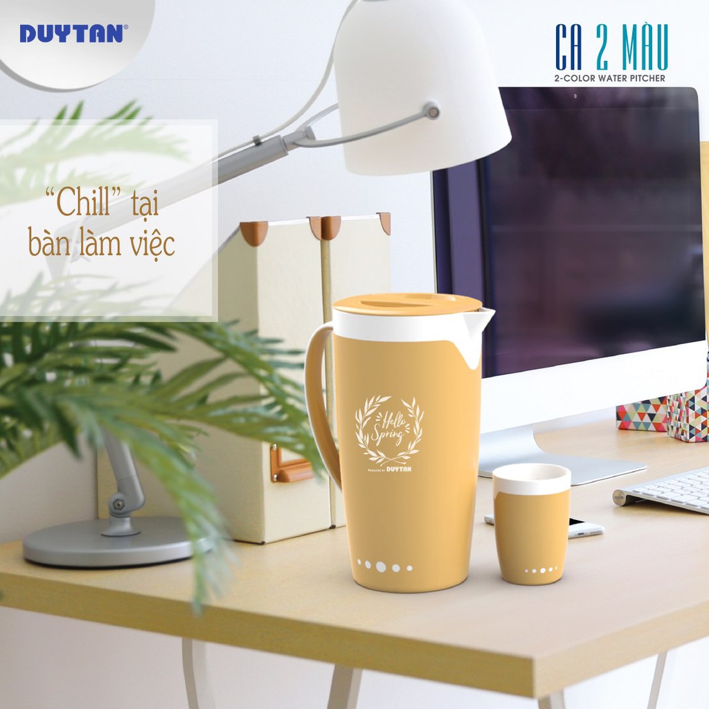 Ca Giữ Nhiệt Quai Cao 2 Màu Nhựa Duy Tân 2 Lit Cao Cấp - Ảnh 4