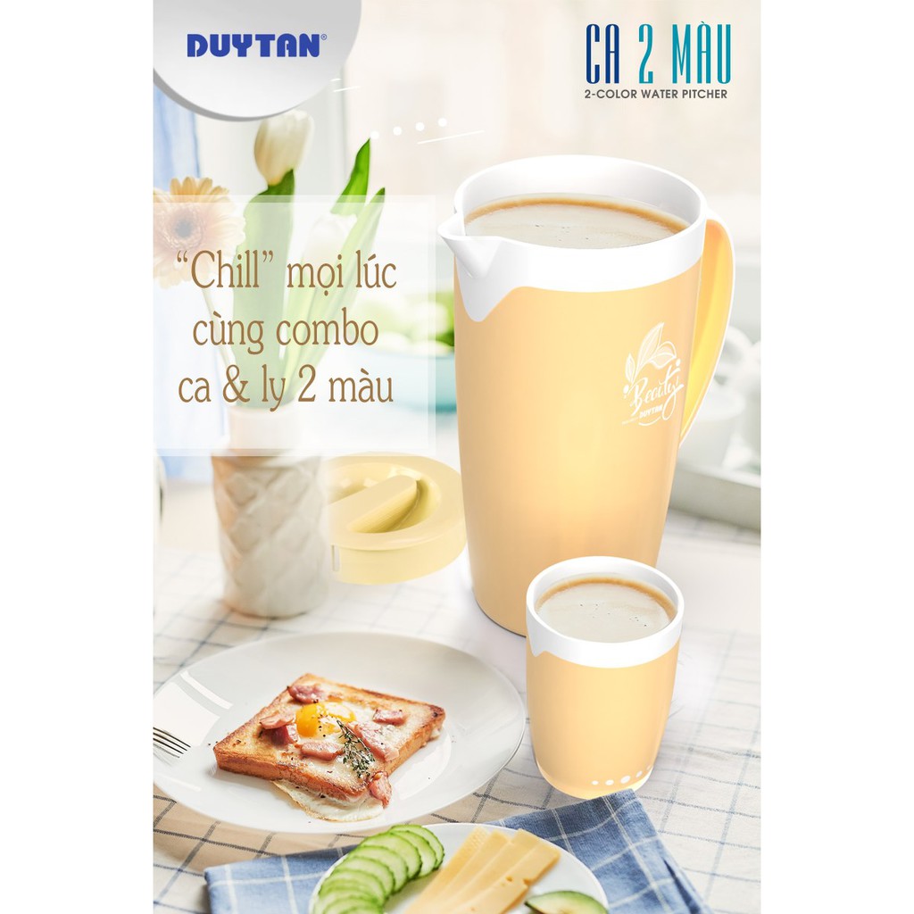 Ca Giữ Nhiệt Quai Cao 2 Màu Nhựa Duy Tân 2 Lit Cao Cấp - Ảnh 2