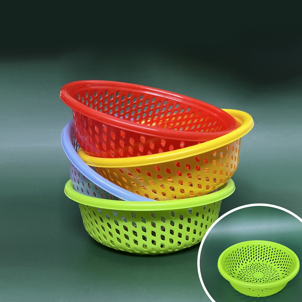 Rổ Nhựa Tròn 20cm Đựng Rau Củ Vật Dụng Đa Năng - Ảnh 7