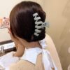 Kẹp tóc màu nhám T7 cỡ lớn phong cách Hàn Quốc vintage