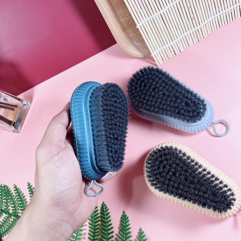 Bàn Chải Phòng Tắm Hạt Đậu Phong Cách Bắc Âu Sợi Cao Cấp - Ảnh 3