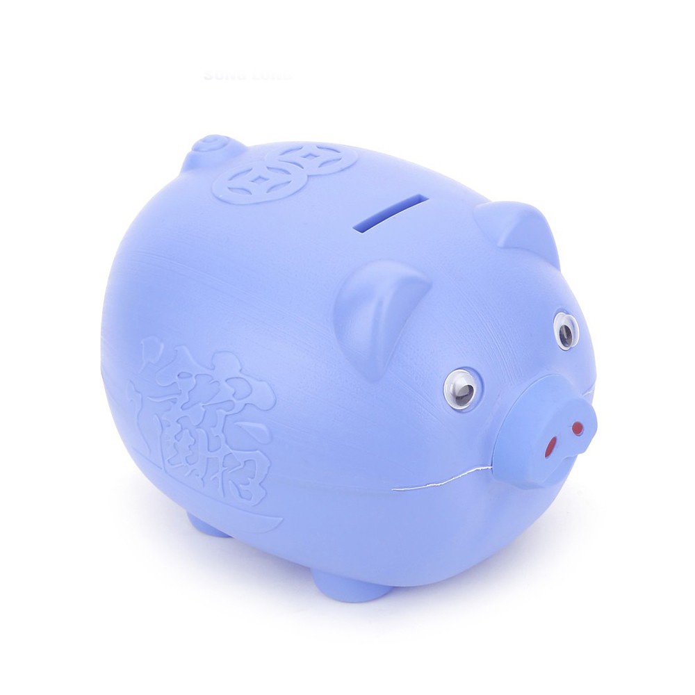 Heo Nhựa tiết kiệm tiền cho bé nhiều màu siêu dễ thương