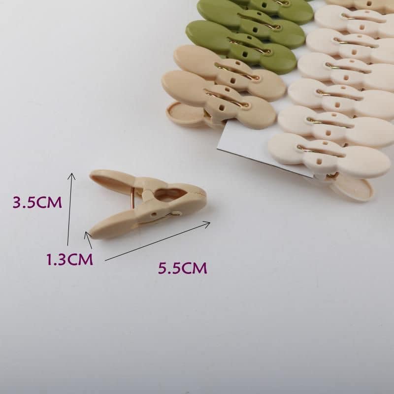 Set 20 Kẹp HÌNH ĐẬU PHỌNG Răng Cưa Giữ Quần Áo Chống Rơi Tiện Lợi - Ảnh 5