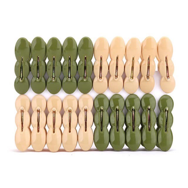 Set 20 Kẹp HÌNH ĐẬU PHỌNG Răng Cưa Giữ Quần Áo Chống Rơi Tiện Lợi - Ảnh 4