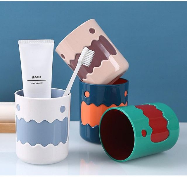 Cốc uống nước 2 lớp họa tiết hoạt hình ngộ nghĩnh hàng dày - Ảnh 2