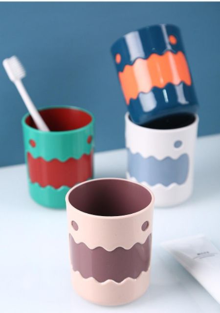 Cốc uống nước 2 lớp họa tiết hoạt hình ngộ nghĩnh hàng dày