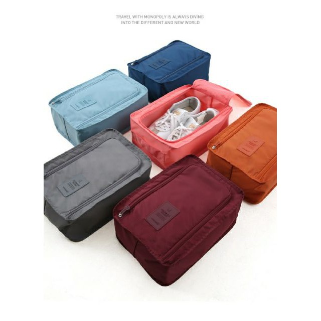 Giỏ Đựng Giày Gấp Gọn Thể Thao Du Lịch Tiện Lợi Mẫu Mới Q2 - 30x21x11cm - Ảnh 6