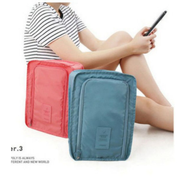 Giỏ Đựng Giày Gấp Gọn Thể Thao Du Lịch Tiện Lợi Mẫu Mới Q2 - 30x21x11cm - Ảnh 5