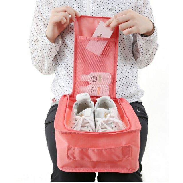 Giỏ Đựng Giày Gấp Gọn Thể Thao Du Lịch Tiện Lợi Mẫu Mới Q2 - 30x21x11cm