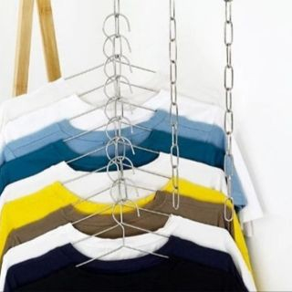 Dây Xích Móc Treo Quần Áo Thông Minh Inox 10 Lỗ Treo Móc Quần Áo Tiết Kiệm Diện Tích - Ảnh 2