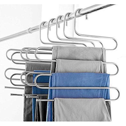 Móc Treo Quần Áo, Treo Khăn Đa Năng 5 Tầng Mẫu Inox Sáng Bóng (M2) - Ảnh 4