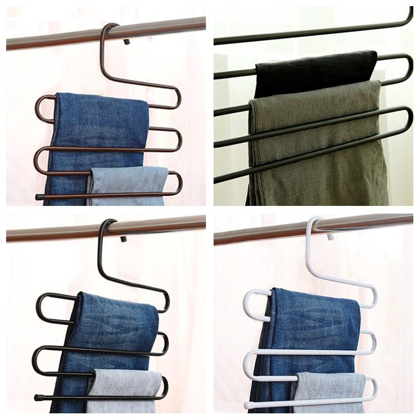 Móc Treo Quần Áo, Treo Khăn Đa Năng 5 Tầng Mẫu Inox Sáng Bóng (M2) - Ảnh 3