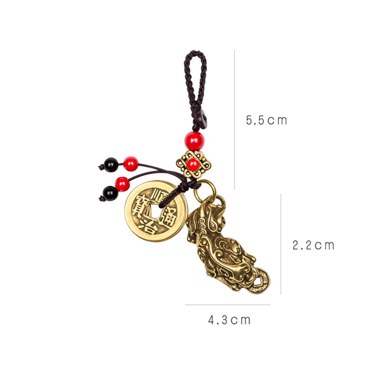 Móc Khoá Phong Thuỷ Tỳ Hưu Chiêu Tài - Ảnh 2