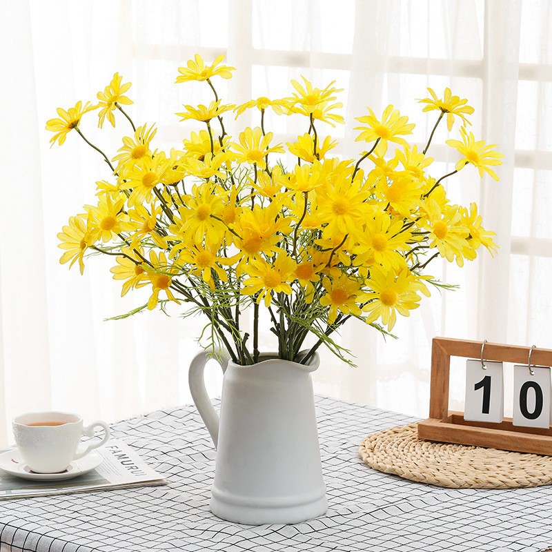 Hoa cúc hoạ mi, tulip, mẫu đơn Trang Trí decor nhà cửa chụp ảnh siêu đẹp - Ảnh 5