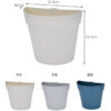 Chậu trồng cây bằng nhựa dán treo tường tiện lợi tiết kiệm không gian 16.3x14.7cm