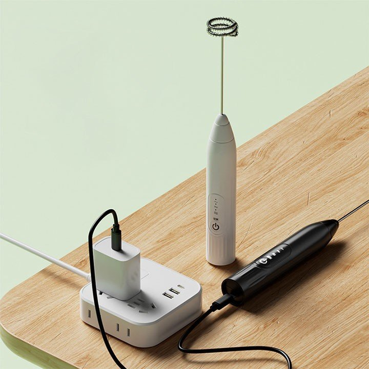 Máy Đánh Trứng (T79), Trộn, Tạo Bọt Cà Phê Mini WHISK Chạy Điện Cầm Tay Tiện Lợi - Ảnh 4