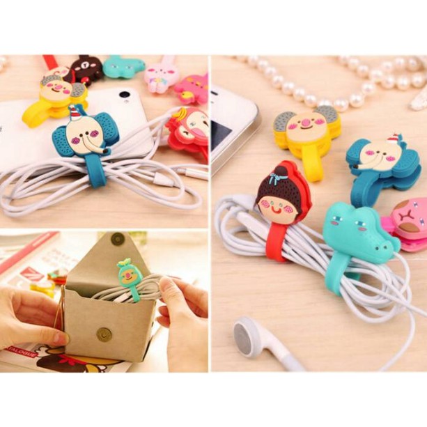 Dụng Cụ Thu Gọn Dây Điện Hình Thú Hoạt Hình - Ảnh 3
