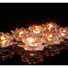 Đế nến THUỶ TINH hoa sen lưu ly phật giáo, cốc đựng nến tealight hoa sen (đế thuỷ tinh không kèm nến)