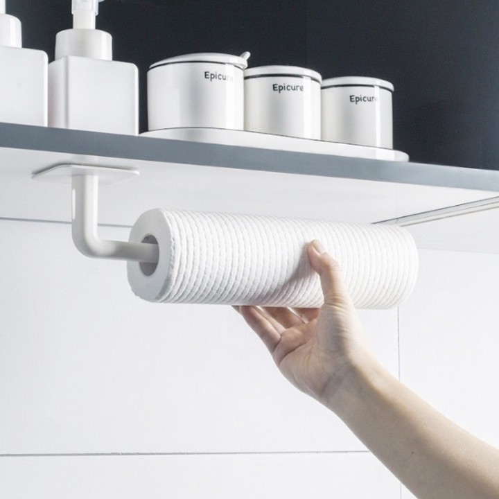 Giá Dán Tường (L32) Treo Cuộn Giấy, Móc Treo Đồ Chữ L Dính Tường Đa Năng - Ảnh 6