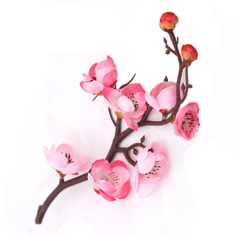 Cành đào cổ giả cành mai giả - thân cổ 20cm trang trí tết, giỏ quà Tết - Ảnh 7