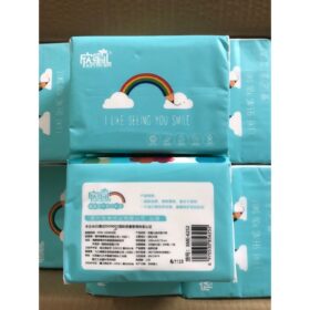 Giấy ăn cầu vồng trắng, 1 gói 300 tờ, giấy lau đa năng mềm mịn dai