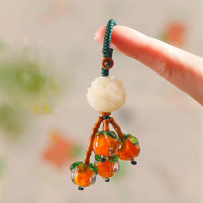 Móc Khóa Xe Ô Tô, Xe Máy, Nhà Cửa Hình Hoa Sen Bồ Đề Trái Lựu Phong Thuỷ Vạn Dặm Bình An, Nhà Cửa Phát Tài Phát Lộc - Ảnh 2