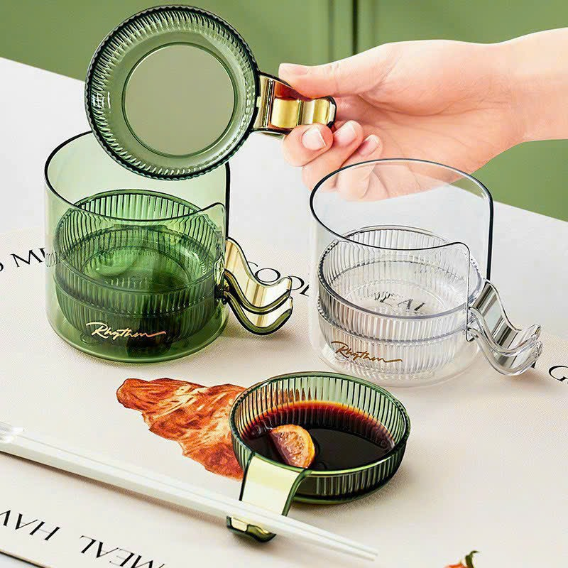 Combo 4 Chén acrylic kiểu Bắc Âu Đĩa Nhỏ Đựng Nước Chấm, Khay Để Gia Vị Nước Mắm, Tương Ớt, Xì Dầu - Ảnh 9