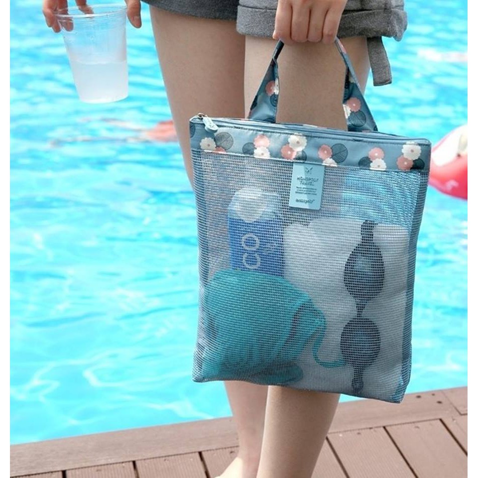 Túi Lưới Đựng Đồ Du Lịch Biển Kiểu Dáng Vintage Sang Trọng - Ảnh 7