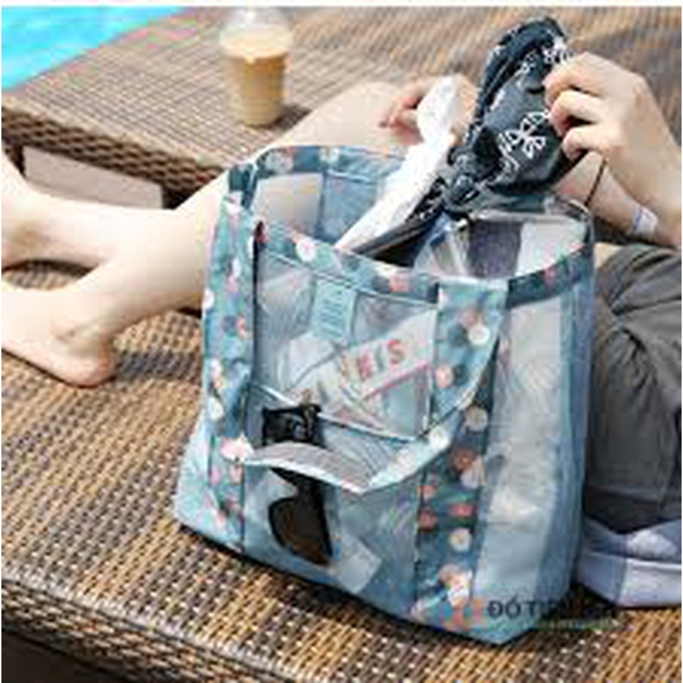 Túi Lưới Đựng Đồ Du Lịch Biển Kiểu Dáng Vintage Sang Trọng - Ảnh 6