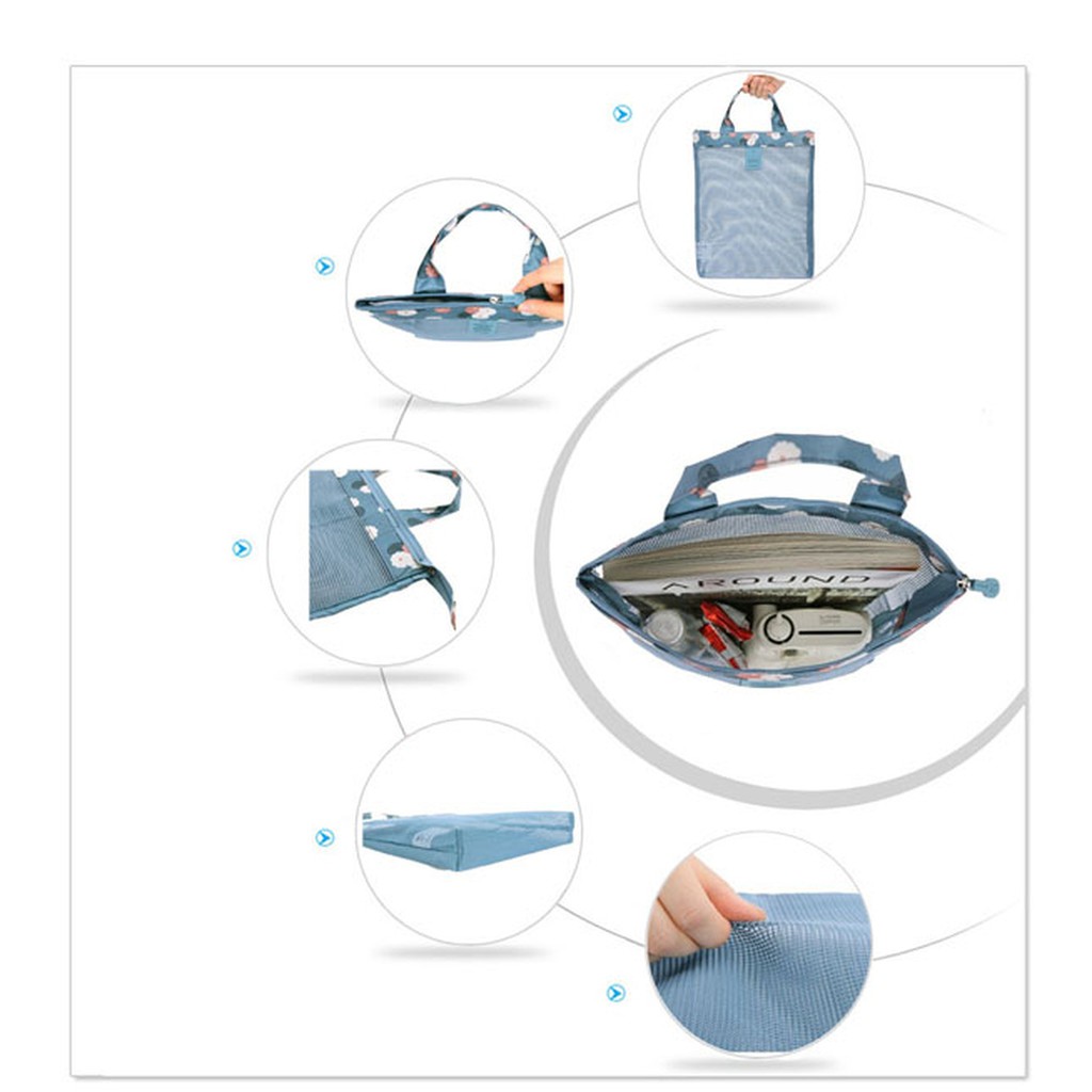 Túi Lưới Đựng Đồ Du Lịch Biển Kiểu Dáng Vintage Sang Trọng - Ảnh 2