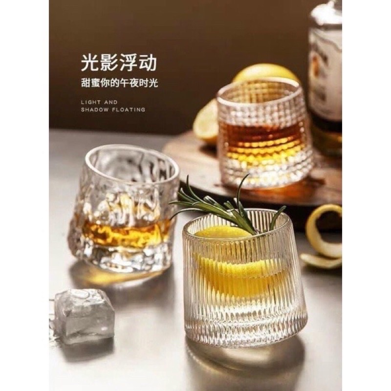 Ly thủy tinh, cốc thủy tinh cao cấp đế lồi phong cách bắc âu hiện đại - Ảnh 5