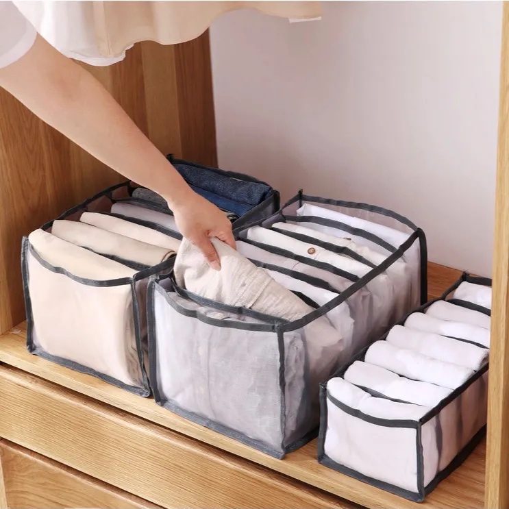 Túi đựng quần jean chia 9 ngăn có thể xếp lại tiện lợi - Ảnh 9