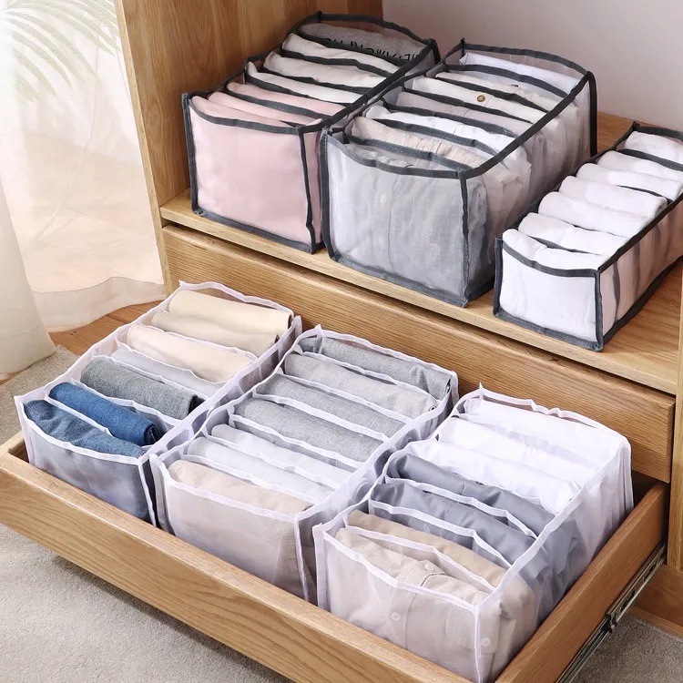 Túi đựng quần jean chia 9 ngăn có thể xếp lại tiện lợi - Ảnh 7