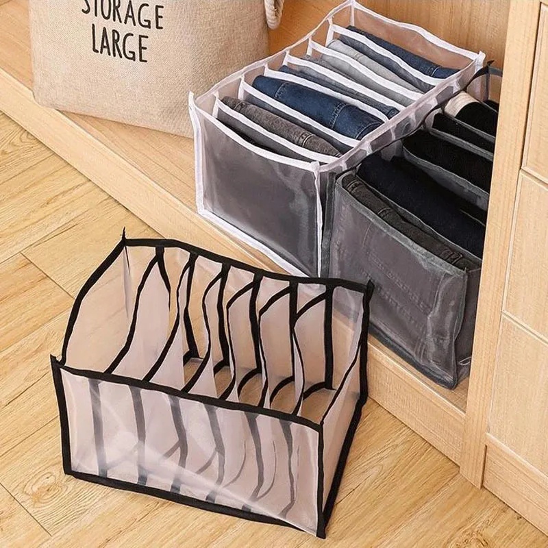 Túi đựng quần jean chia 9 ngăn có thể xếp lại tiện lợi - Ảnh 5