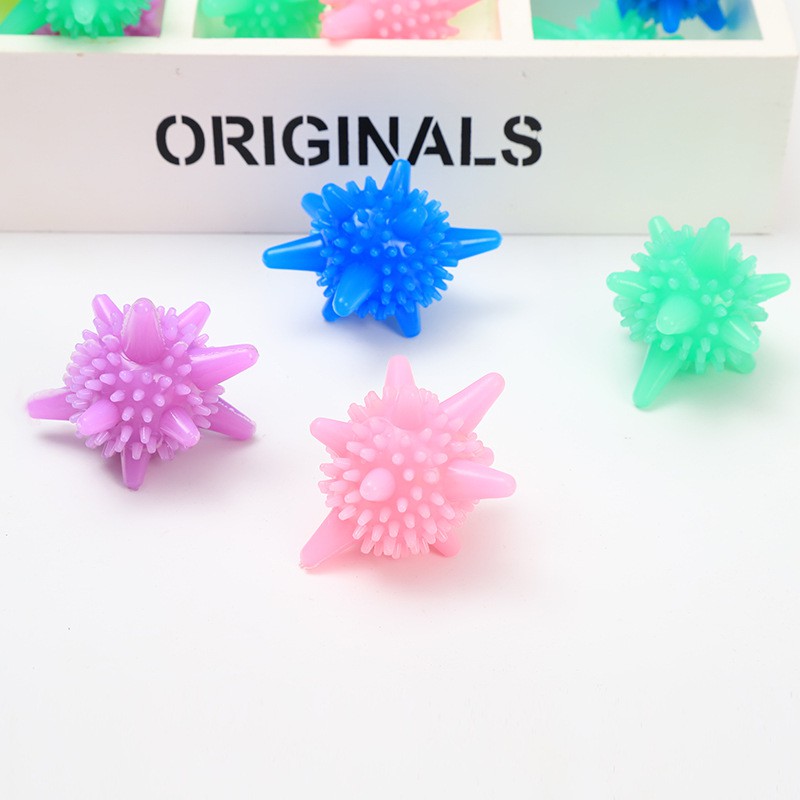 Bóng giặt quần áo cầu gai viên, banh bóng gai mini máy giặt đồ thay thế nước giặt, xả, tẩy siêu sạch chống nhăn quần áo - Ảnh 3