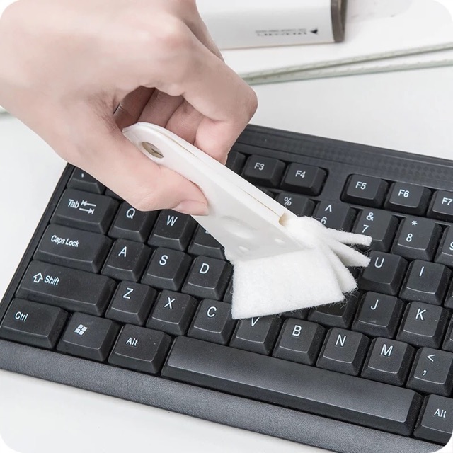 Chổi lau lồng quạt, vệ sinh kẽ bàn phím, viền cửa sổ chuyên dụng tiện lợi - Ảnh 7