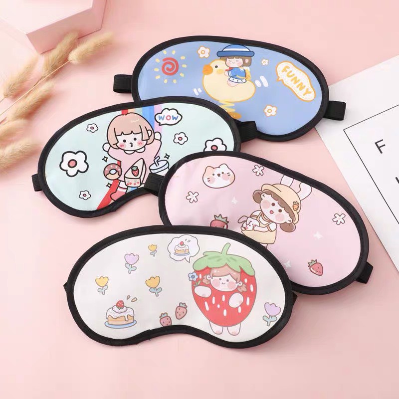 Bịt mắt ngủ dễ thương, miếng che mắt ngủ nhiều hình xinh xắn - Ảnh 8