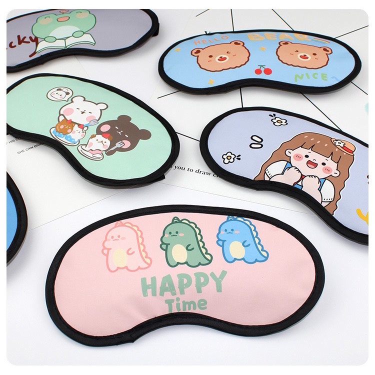 Bịt mắt ngủ dễ thương, miếng che mắt ngủ nhiều hình xinh xắn - Ảnh 4