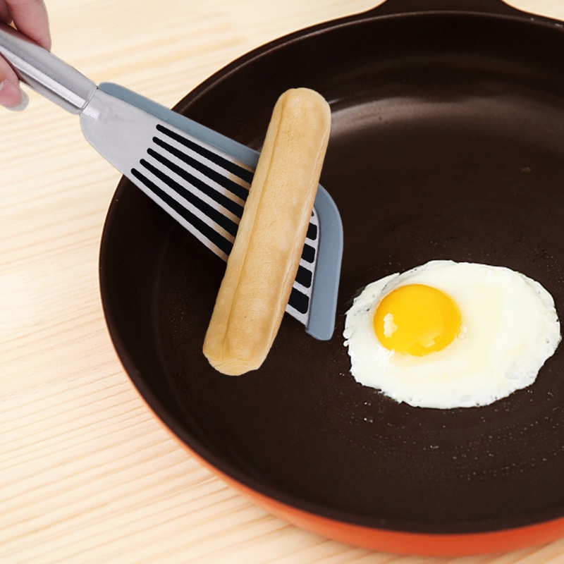 Xẻng Chiên RÁO DẦU (X1) dùng chiên trứng, cá thịt thiết kế đặc biệt Bằng Silicone chống trượt tiện lợi - Ảnh 7