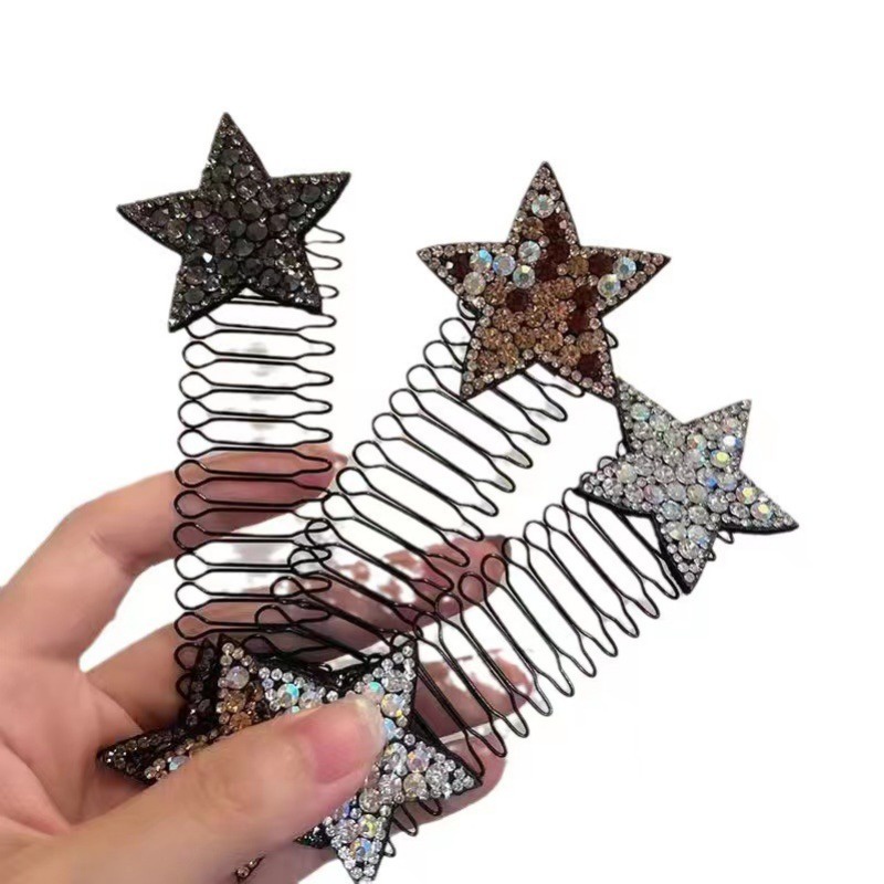 Xược Ghim Tóc Chống Rối Đính NGÔI SAO lấp lánh