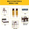 Set 4 Vỏ Bọc Chân Bàn Ghế CHÂN MÈO, Tất Bọc Chân Ghế Gỗ Hình Móng Mèo Bằng Len Dễ Thương Chống Trượt Chống Mài Mòn