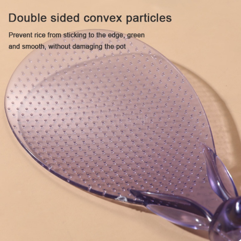 Muỗng Cơm Va cơm THỎ TRONG SUỐT Chống Dính tự đứng dễ thương - Ảnh 4