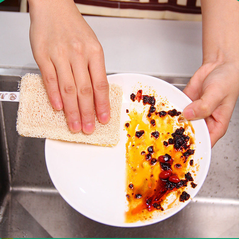 XƠ MƯỚP KHÔ Tắm Tẩy Tế Bào Chết, Sơ mướp Rửa Chén - Ảnh 6